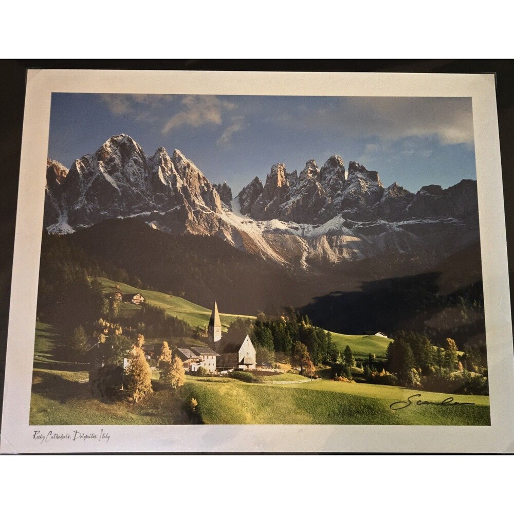Scanlan Rocky Cathedrals Dolomites, Italy Photo Original Wrapping 20x18 Matted - Picture 5 of 9